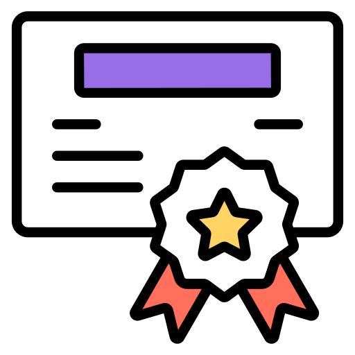 certificado icono gratis