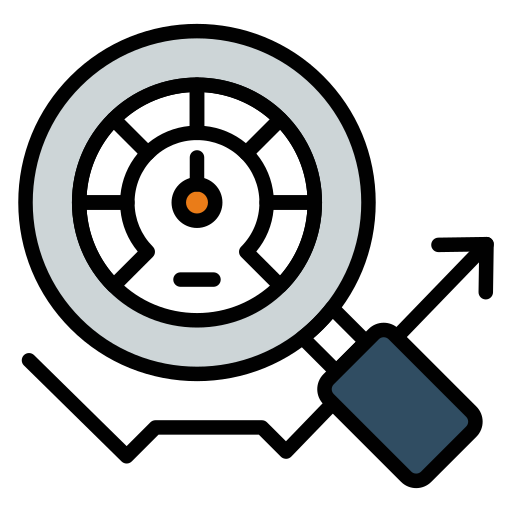 análisis de velocidad icono gratis