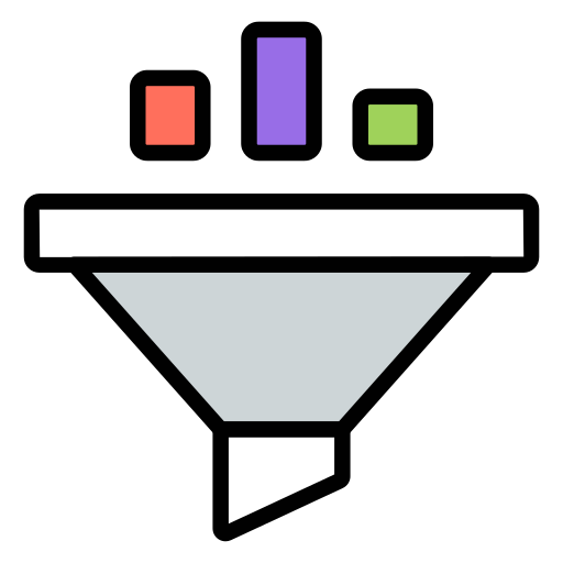 filtro de datos icono gratis