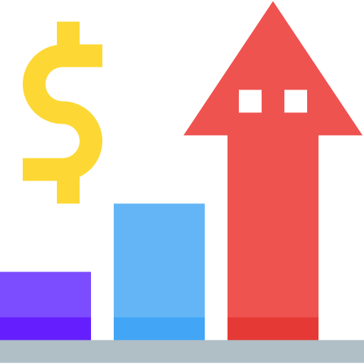 Ganancias icono gratis