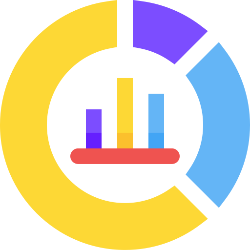 Gráfico circular icono gratis