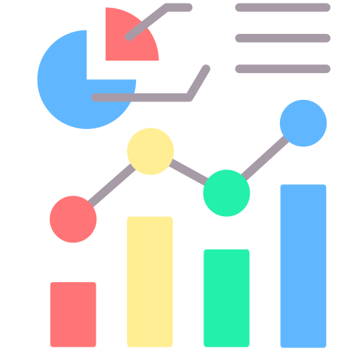 gráfico estadístico icono gratis
