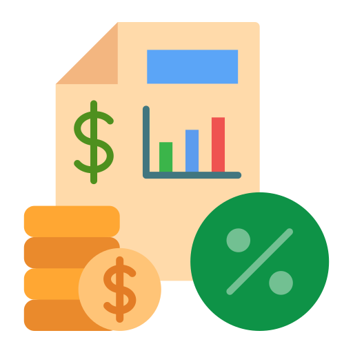 tasa de interés icono gratis