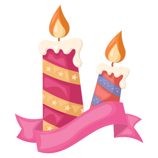 vela de cumpleaños icono gratis