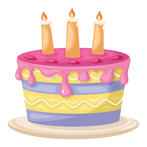 pastel de cumpleaños icono gratis