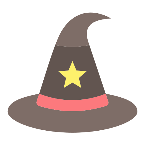 sombrero de bruja icono gratis