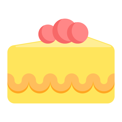 rebanada de pastel icono gratis