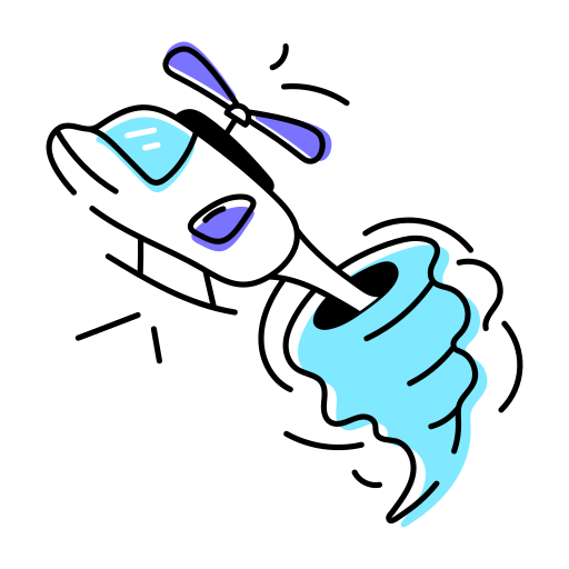 Helicopter free icon