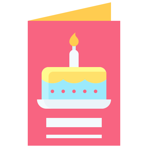 tarjeta de cumpleaños icono gratis