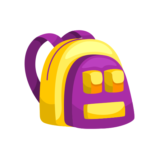 bolsa para la escuela icono gratis