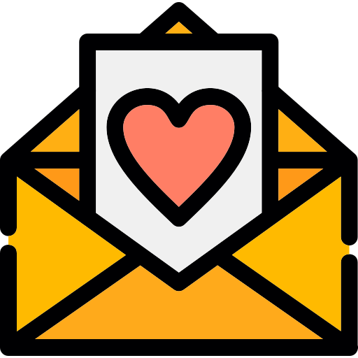 carta de amor grátis ícone