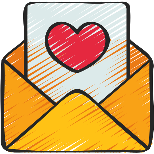 carta de amor icono gratis