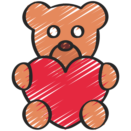 oso de peluche icono gratis