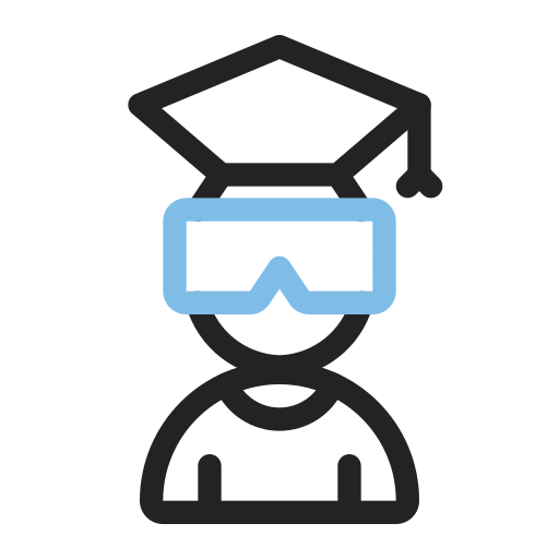 Éducation virtuelle Icône gratuit Éducation virtuelle Icône gratuit