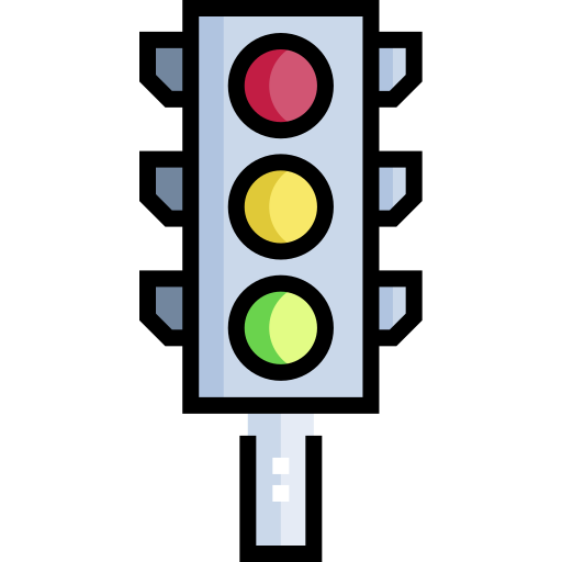 Traffic light Detailed Straight Lineal color icon