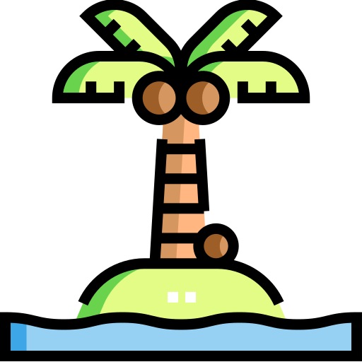 ilha grátis ícone ilha grátis ícone