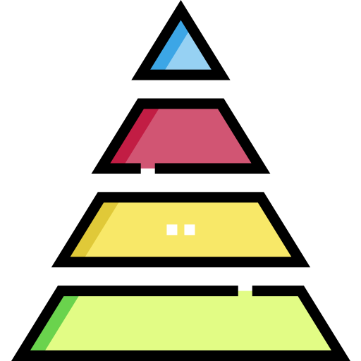 Pyramid chart - Free business icons