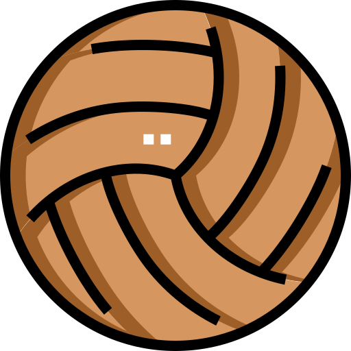 Volleyball Detailed Straight Lineal color icon