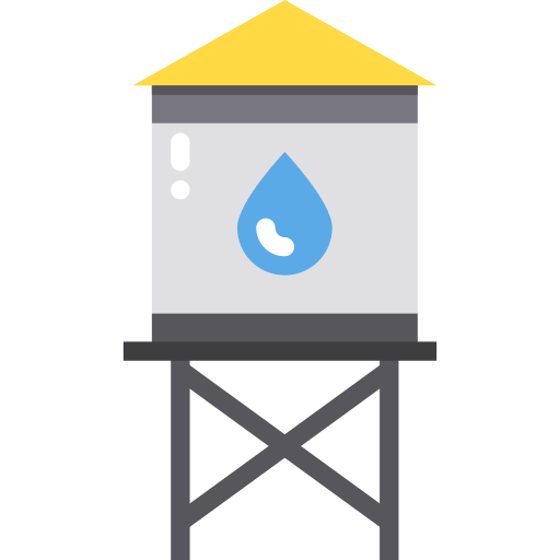 Water tank Payungkead Flat icon