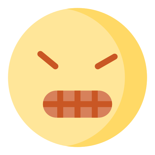 en colère Icône gratuit