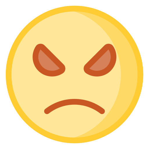 화난 무료 아이콘