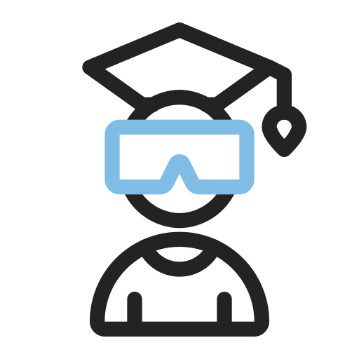 Éducation virtuelle Icône gratuit Éducation virtuelle Icône gratuit