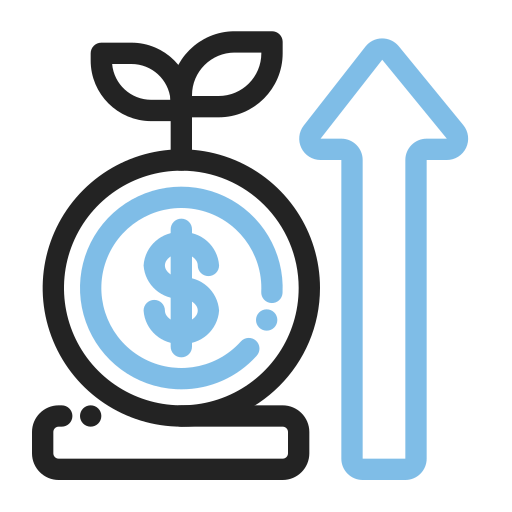 ganancia icono gratis