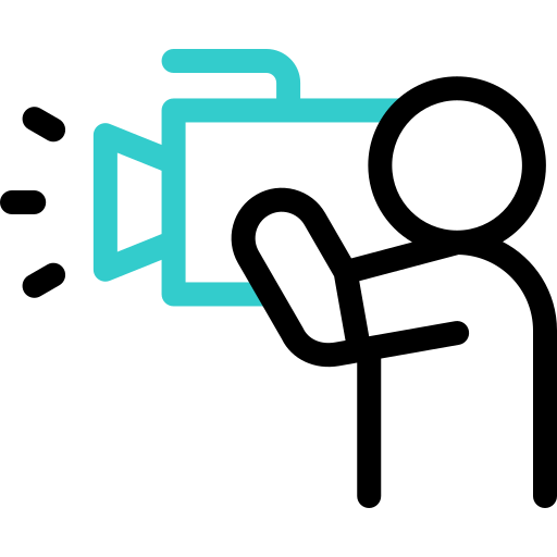 camarógrafo icono gratis