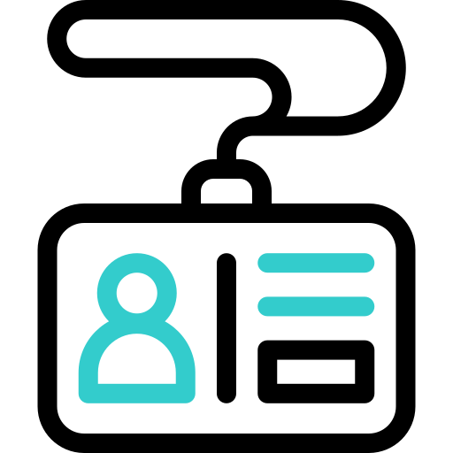 tarjeta de identificación icono gratis