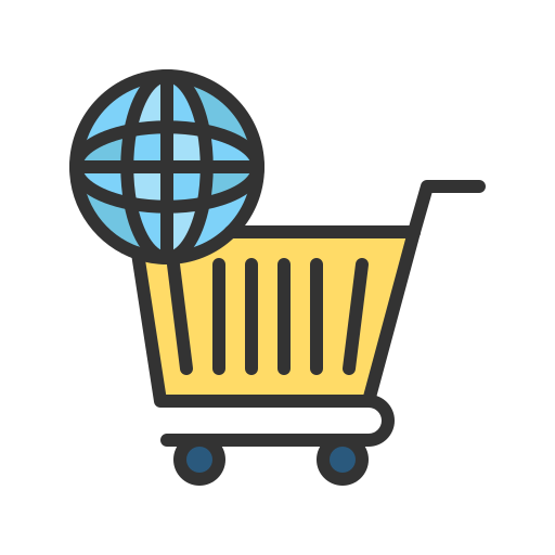 compras globales icono gratis