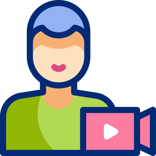 camarógrafo icono gratis