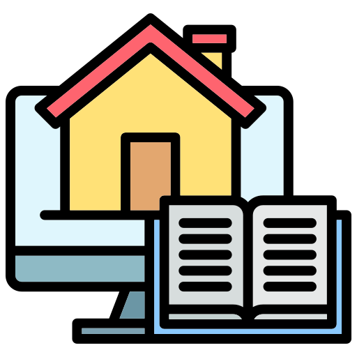 Домашнее обучение бесплатно иконка Домашнее обучение бесплатно иконка