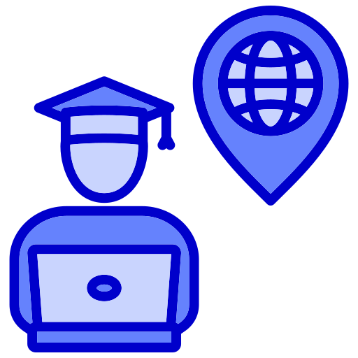 Distance learning free icon