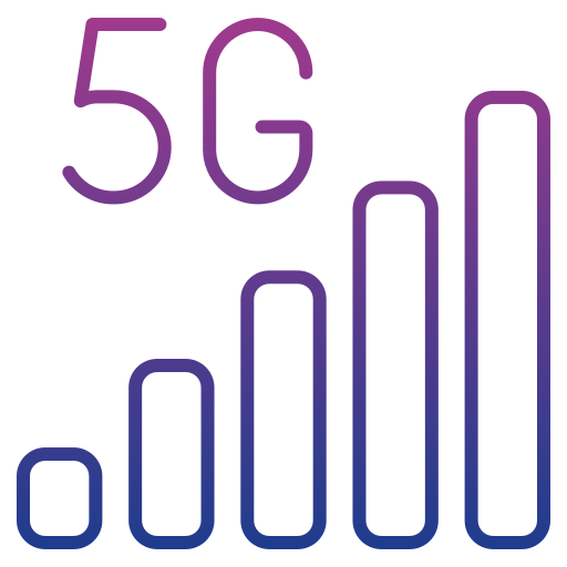 5g Icône gratuit 5g Icône gratuit