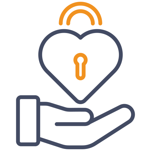 candado de amor icono gratis