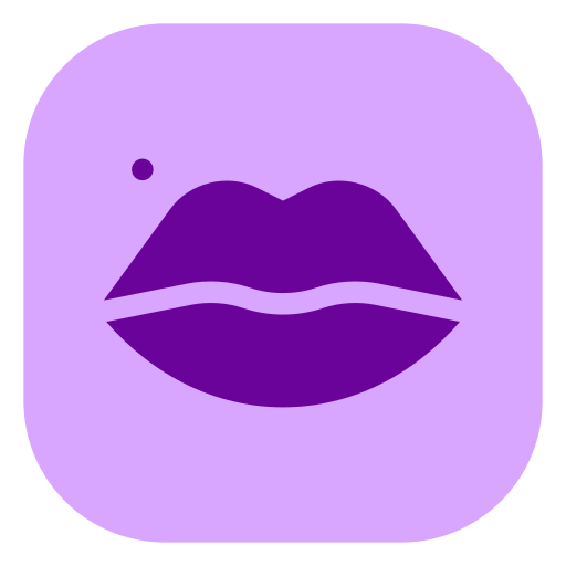 belleza de labios icono gratis