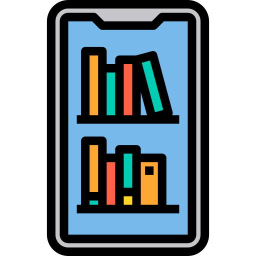 bibliothèque en ligne Icône gratuit bibliothèque en ligne Icône gratuit