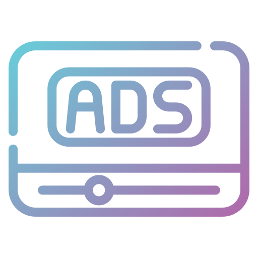 anuncios de vídeo icono gratis