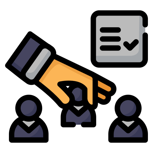 reclutamiento icono gratis