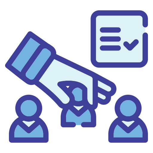 reclutamiento icono gratis