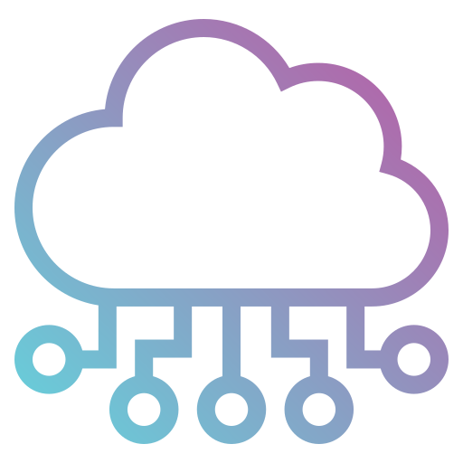 servicio de almacenamiento en la nube icono gratis