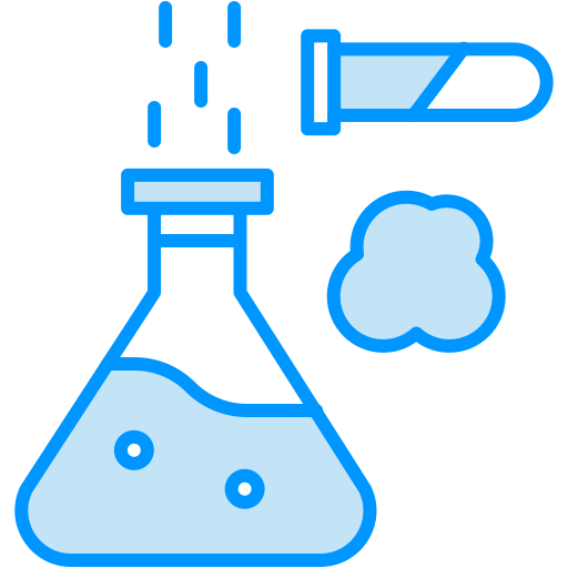 reacción química icono gratis