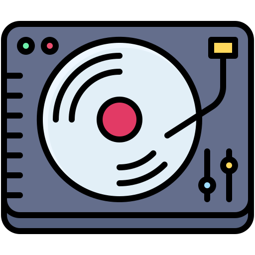 Turntable free icon