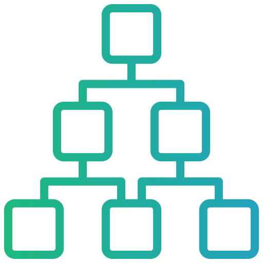 estructura jerarquica icono gratis