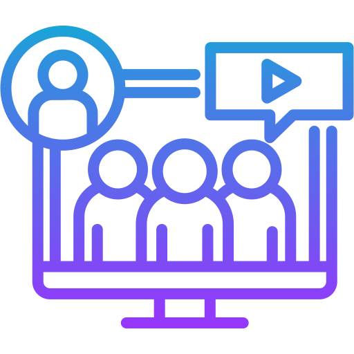 webinaire en direct Icône gratuit