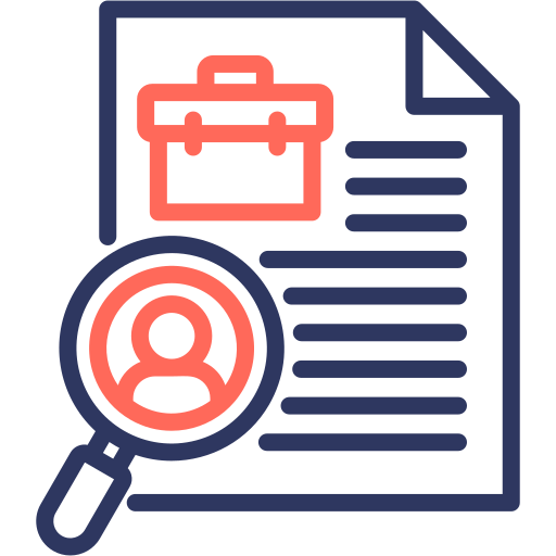 búsqueda de trabajo icono gratis