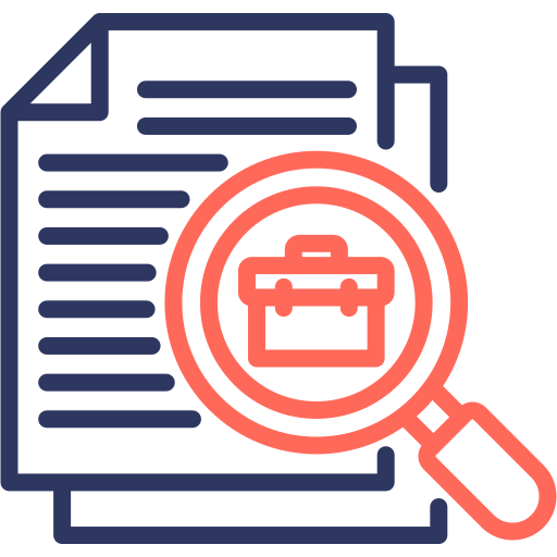 búsqueda de trabajo icono gratis