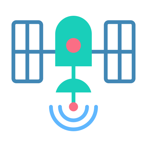 tecnología satelital icono gratis