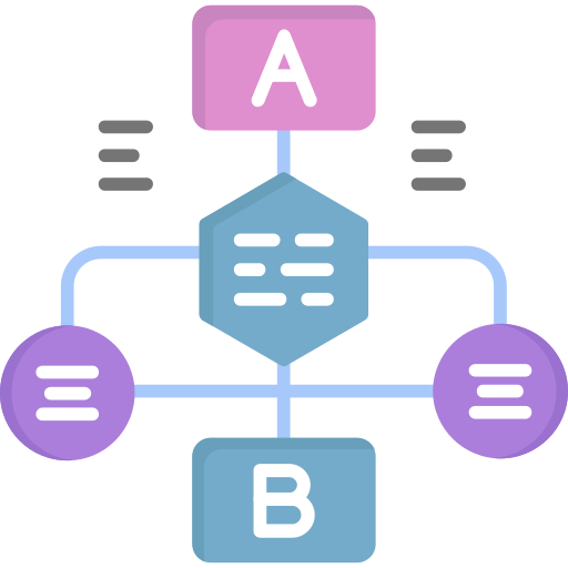 diagrama de flujo icono gratis