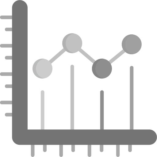 gráfico de linea icono gratis